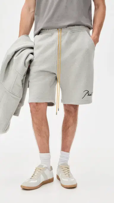 Rhude Classique Sweatshorts 9 Heather Grey/Black L | Thumbnail 2