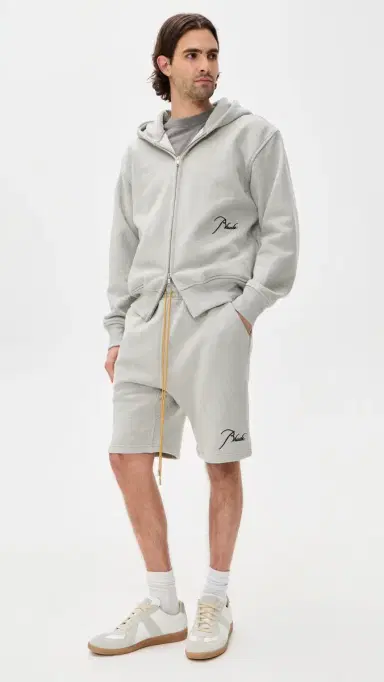 Rhude Classique Sweatshorts 9 Heather Grey/Black L | Thumbnail 5