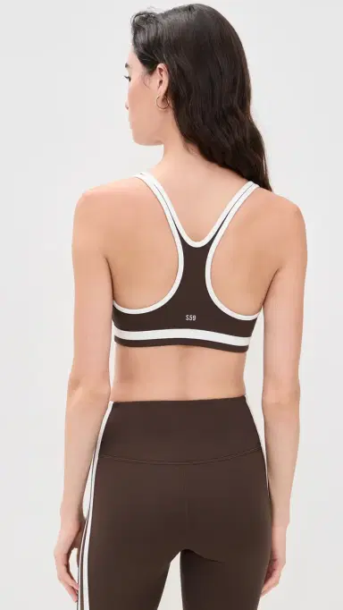Splits59 Bianca Rigor Bra Dark Chocolate/White L | Thumbnail 3