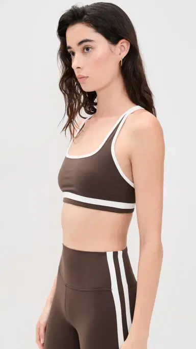 Splits59 Bianca Rigor Bra Dark Chocolate/White L | Thumbnail 4