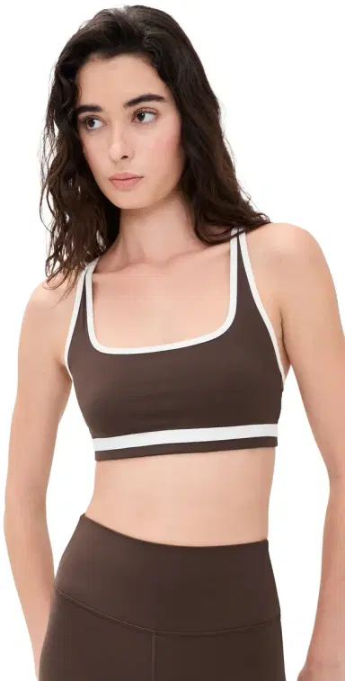 Splits59 Bianca Rigor Bra Dark Chocolate/White L | Thumbnail 1