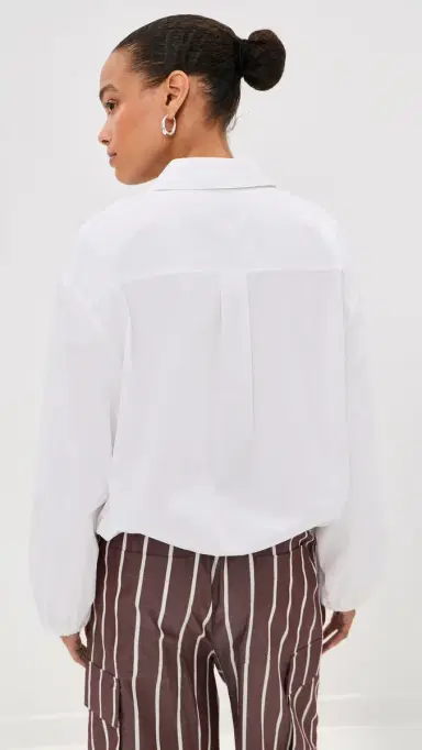 LE BOP Tate Poplin Pullover White | Thumbnail 3 LE BOP Tate Poplin Pullover White | Thumbnail 3
