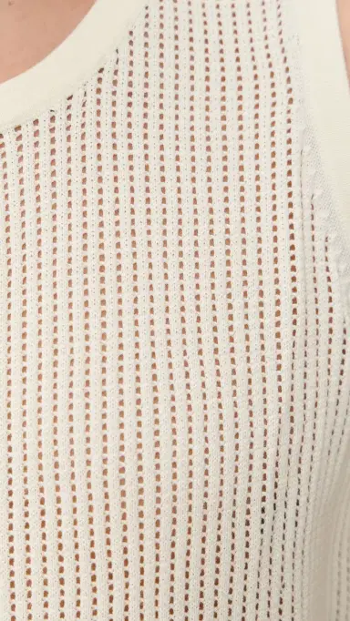 AUTO-REPLY Knit Mesh Tank Top Sea Salt | Thumbnail 6 AUTO-REPLY Knit Mesh Tank Top Sea Salt | Thumbnail 6