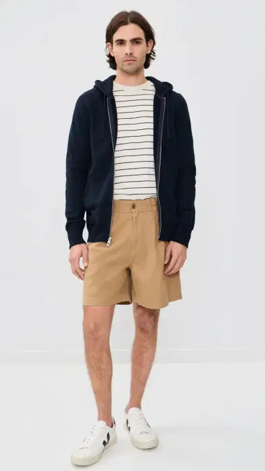 REIGNING CHAMP Midweight Terry Slim Zip Hoodie Navy M | Thumbnail 5