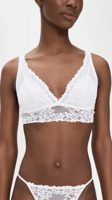Cosabella Carmela Plunge Bralette White M | Thumbnail 2