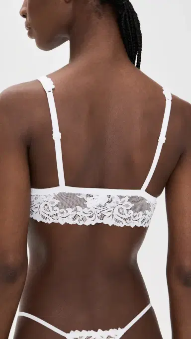 Cosabella Carmela Plunge Bralette White M | Thumbnail 3