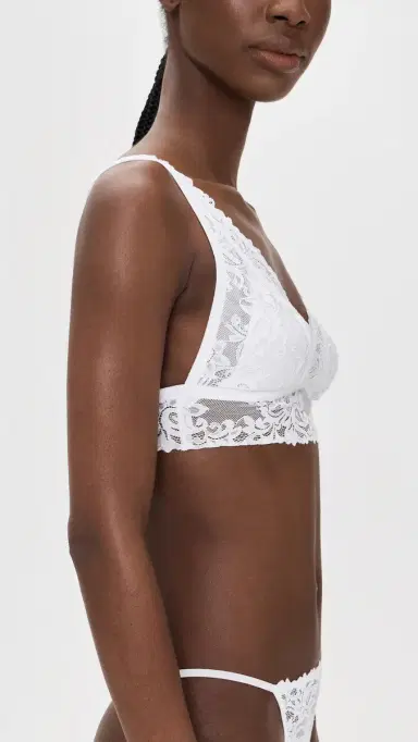 Cosabella Carmela Plunge Bralette White M | Thumbnail 4