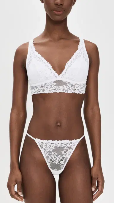 Cosabella Carmela Plunge Bralette White M | Thumbnail 5