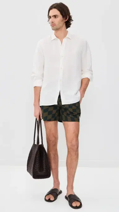AUTO-REPLY Printed Sebastian Swim Trunks 4 irage/olino | Thumbnail 5 AUTO-REPLY Printed Sebastian Swim Trunks 4 irage/olino | Thumbnail 5
