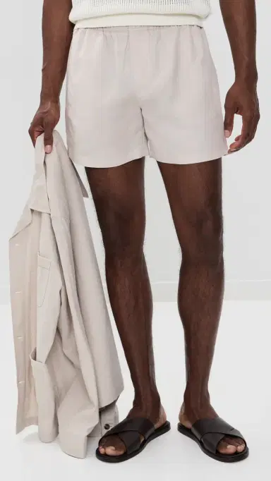 AUTO-REPLY Linen Shorts 5 Sand | Thumbnail 2 AUTO-REPLY Linen Shorts 5 Sand | Thumbnail 2