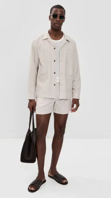AUTO-REPLY Linen Shorts 5 Sand | Thumbnail 5 AUTO-REPLY Linen Shorts 5 Sand | Thumbnail 5
