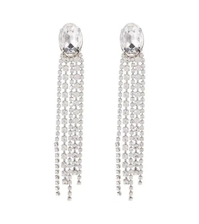 Jennifer Behr Crystal-embellished earrings