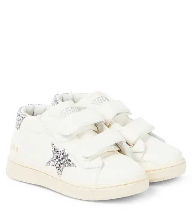 Golden Goose Kids Baby June leather sneakers