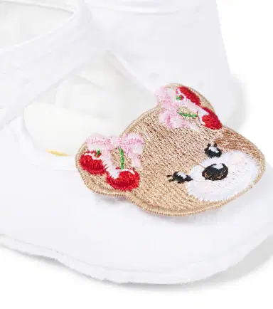 Monnalisa Baby bear-embellished ballet flats | Thumbnail 3