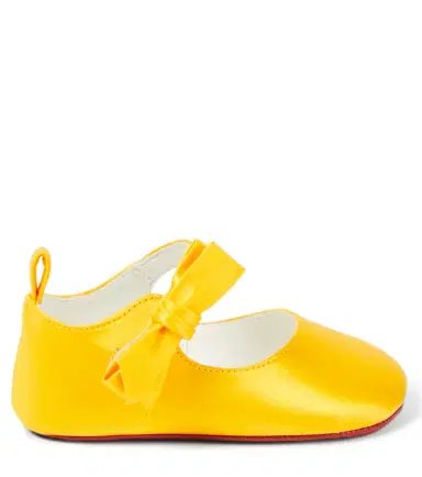 Christian Louboutin Kids Baby Lou Babe crêpe satin ballet flats | Thumbnail 4