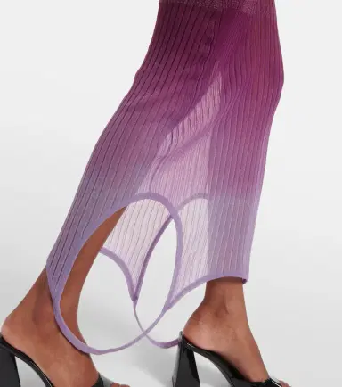 The Attico Reversible colorblocked midi dress | Thumbnail 3