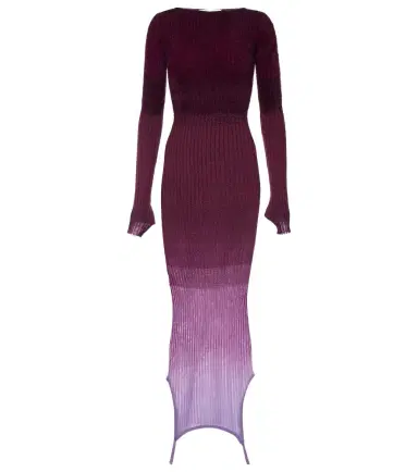 The Attico Reversible colorblocked midi dress | Thumbnail 1