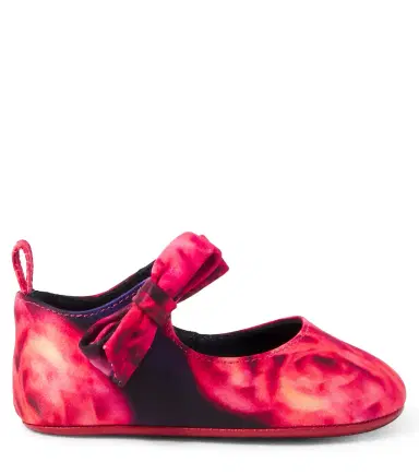 Christian Louboutin Kids Baby Lou Babe crêpe satin Mary Jane flats | Thumbnail 2