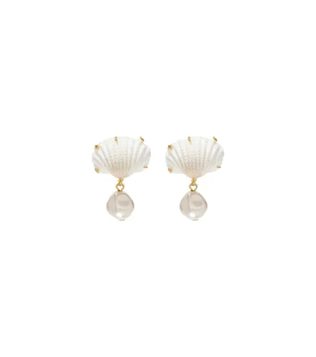 Jennifer Behr Isola faux-pearl drop earrings