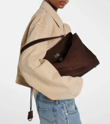 Balenciaga Rodeo Medium suede shoulder bag | Thumbnail 4 Balenciaga Rodeo Medium suede shoulder bag | Thumbnail 4