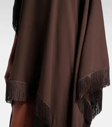 Taller Marmo California fringed satin kaftan | Thumbnail 6