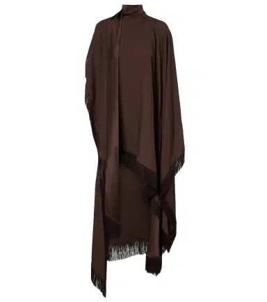Taller Marmo California fringed satin kaftan | Thumbnail 1