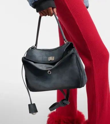 Balenciaga Rodeo Small suede top-handle bag | Thumbnail 6