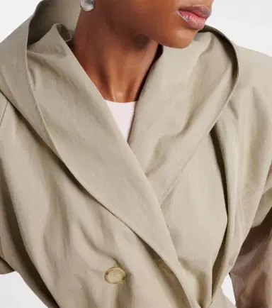 Magda Butrym Belted cotton-blend jacket | Thumbnail 2 Magda Butrym Belted cotton-blend jacket | Thumbnail 2