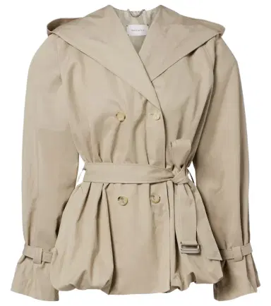 Magda Butrym Belted cotton-blend jacket | Thumbnail 1 Magda Butrym Belted cotton-blend jacket | Thumbnail 1