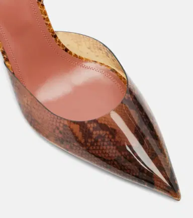 Amina Muaddi Holli snake-print PVC slingback pumps | Thumbnail 3 Amina Muaddi Holli snake-print PVC slingback pumps | Thumbnail 3