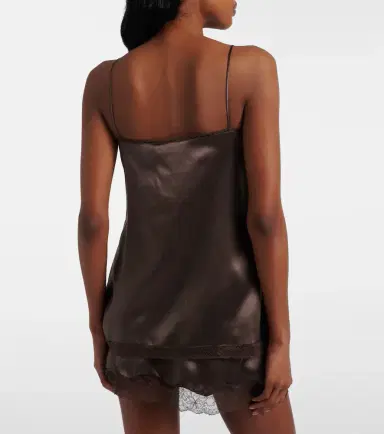 Magda Butrym Floral-appliqué silk satin camisole | Thumbnail 5