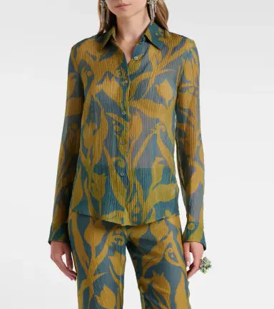 Dries Van Noten Printed silk shirt | Thumbnail 2