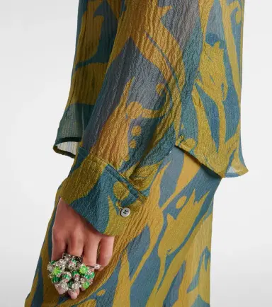 Dries Van Noten Printed silk shirt | Thumbnail 4