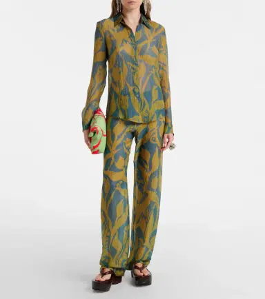 Dries Van Noten Printed silk shirt | Thumbnail 6