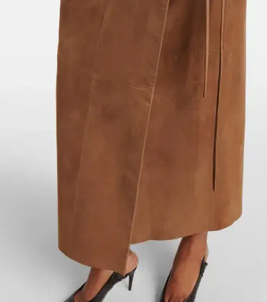 Nour Hammour Leather wrap skirt | Thumbnail 5