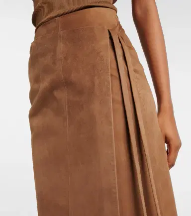 Nour Hammour Leather wrap skirt | Thumbnail 6