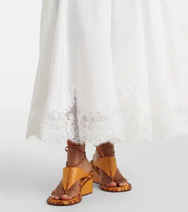 Zimmermann Alchemy lace-trimmed cotton poplin maxi dress | Thumbnail 7