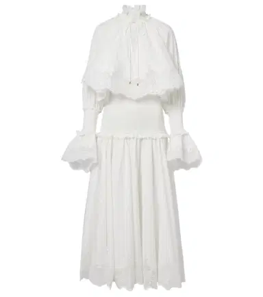 Zimmermann Alchemy lace-trimmed cotton poplin maxi dress | Thumbnail 1