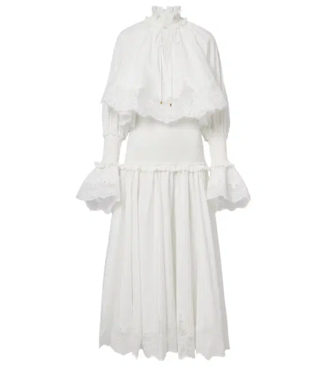 Zimmermann Alchemy lace-trimmed cotton poplin maxi dress