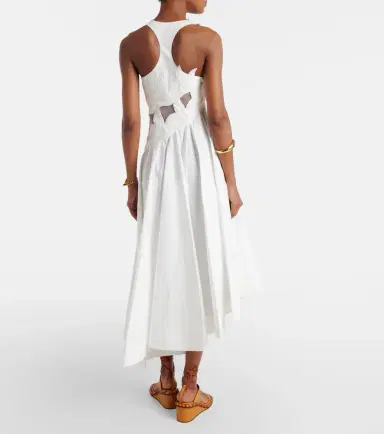 Zimmermann Luna patch-appliqué cotton midi dress | Thumbnail 2 Zimmermann Luna patch-appliqué cotton midi dress | Thumbnail 2