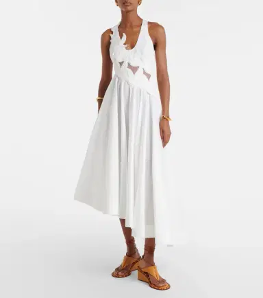 Zimmermann Luna patch-appliqué cotton midi dress | Thumbnail 3 Zimmermann Luna patch-appliqué cotton midi dress | Thumbnail 3