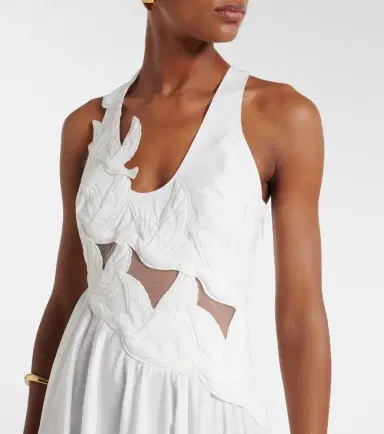 Zimmermann Luna patch-appliqué cotton midi dress | Thumbnail 5 Zimmermann Luna patch-appliqué cotton midi dress | Thumbnail 5