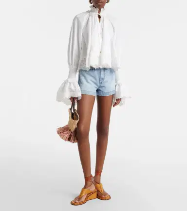 Zimmermann Alchemy lace-trimmed cotton blouse | Thumbnail 5 Zimmermann Alchemy lace-trimmed cotton blouse | Thumbnail 5