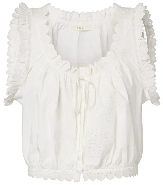 Dôen Traveler embroidered cotton top