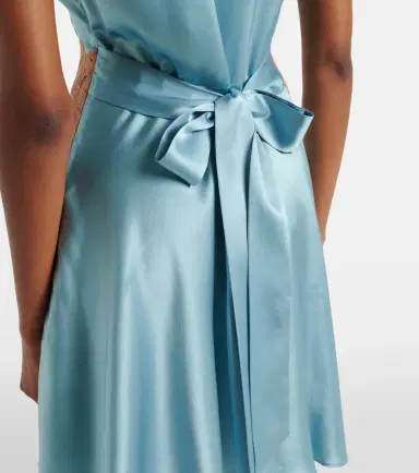 DÔEN Dôen Junia lace-trimmed silk satin minidress | Thumbnail 4 DÔEN Dôen Junia lace-trimmed silk satin minidress | Thumbnail 4