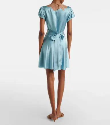 DÔEN Dôen Junia lace-trimmed silk satin minidress | Thumbnail 5 DÔEN Dôen Junia lace-trimmed silk satin minidress | Thumbnail 5