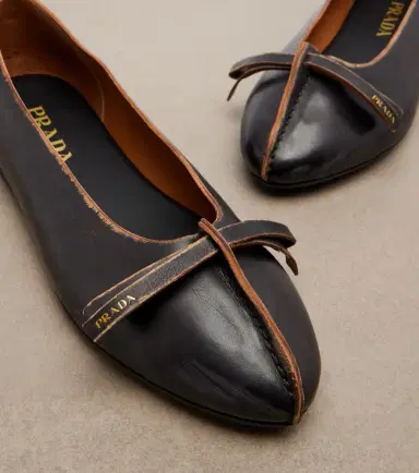 Prada Leather ballet flats | Thumbnail 4