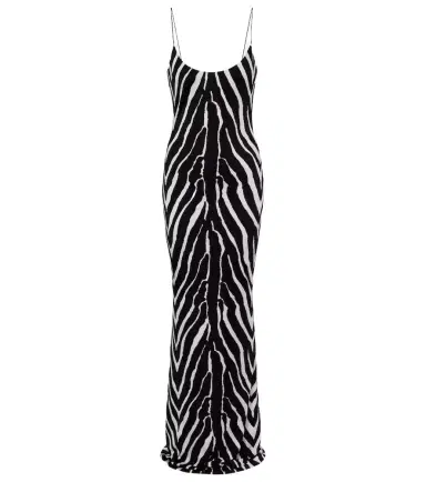 The New Arrivals Ilkyaz Ozel Zebra-print jersey gown | Thumbnail 1