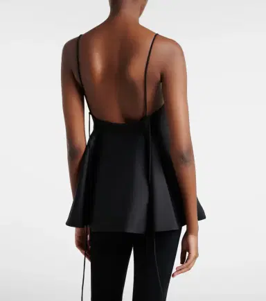 RÓHE Róhe Peplum wool and silk bustier top | Thumbnail 3 RÓHE Róhe Peplum wool and silk bustier top | Thumbnail 3