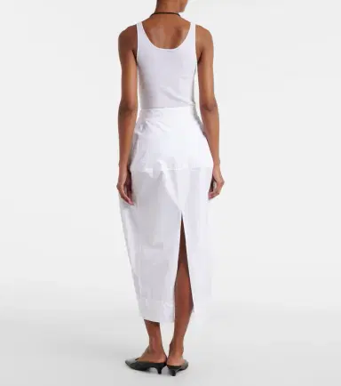 RÓHE Róhe Cotton poplin midi skirt | Thumbnail 4 RÓHE Róhe Cotton poplin midi skirt | Thumbnail 4